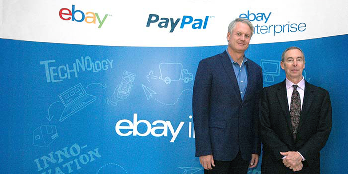 Joh Donahoe, CEO of eBay, Inc. with Bruce Porter, Chair of UTCS