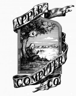 Apple's First Logo, from Wikimedia Commons