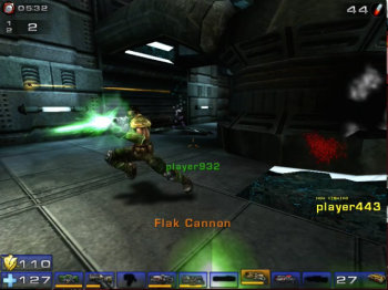 The Unreal Tournament 2004 videogame is a fast-paced first-person shooter game.